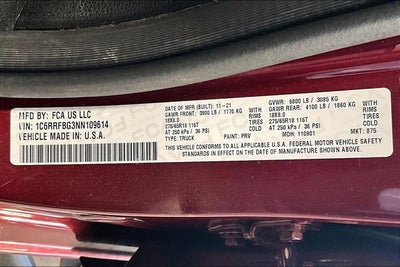 2022 RAM 1500 Big Horn Quad Cab 4x4 6'4" Box