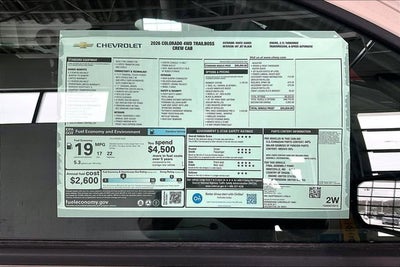 2026 Chevrolet Colorado Trail Boss