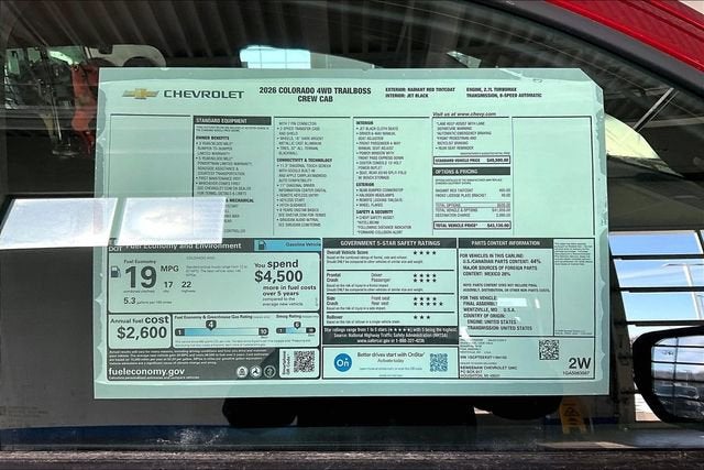 2026 Chevrolet Colorado Trail Boss