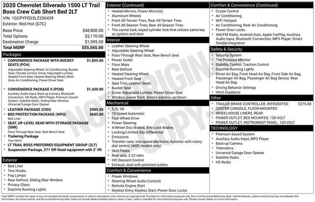 2020 Chevrolet Silverado 1500 LT Trail Boss
