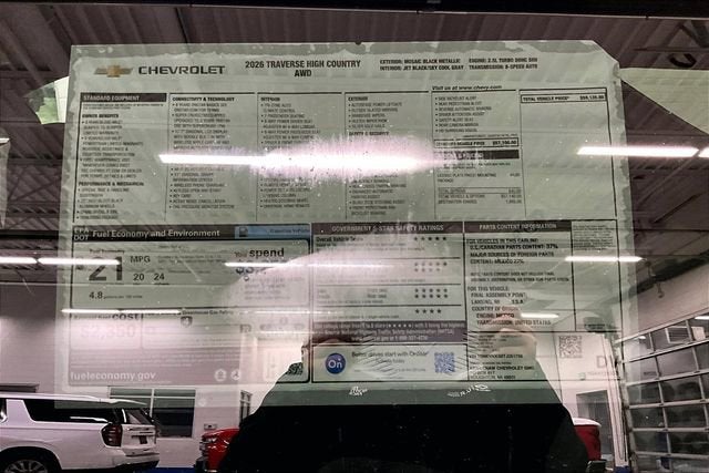 2026 Chevrolet Traverse High Country