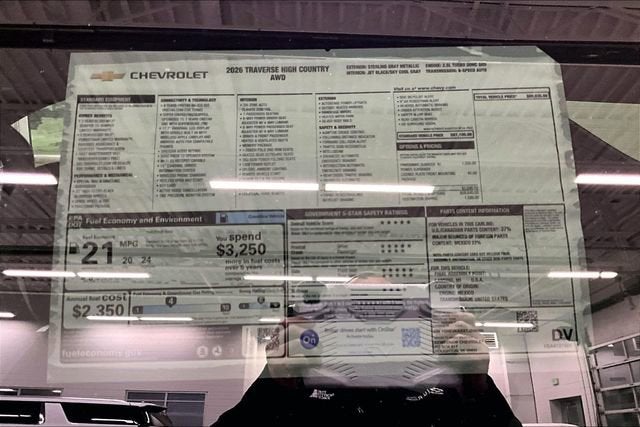 2026 Chevrolet Traverse High Country