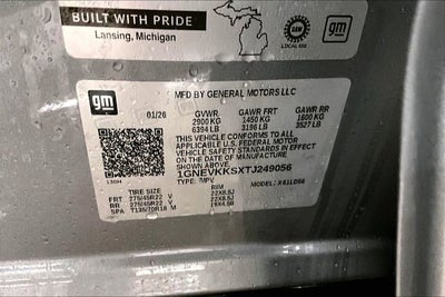 2026 Chevrolet Traverse High Country