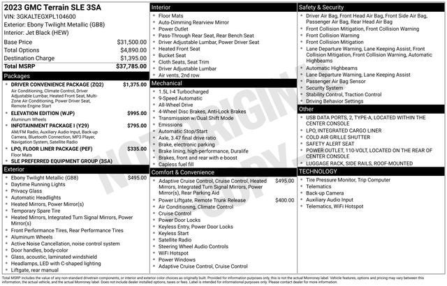 2023 GMC Terrain SLE