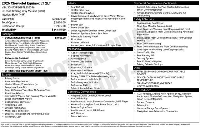2026 Chevrolet Equinox LT