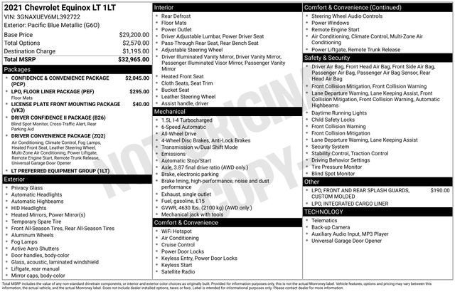 2021 Chevrolet Equinox LT