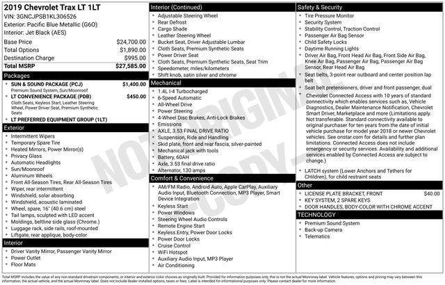 2019 Chevrolet Trax LT