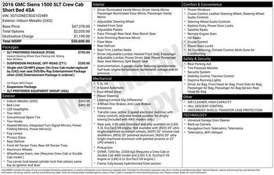 2016 GMC Sierra 1500 SLT