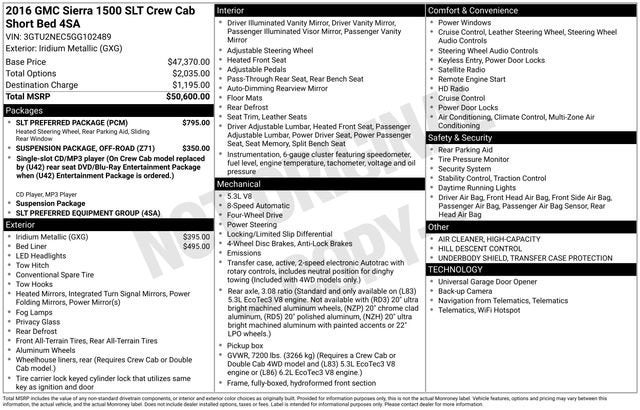 2016 GMC Sierra 1500 SLT