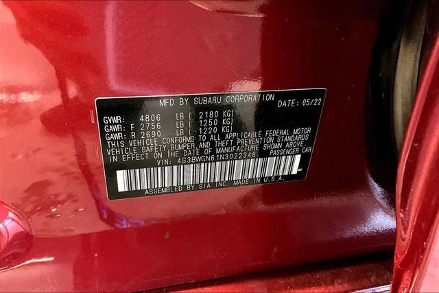 2022 Subaru Legacy Limited XT