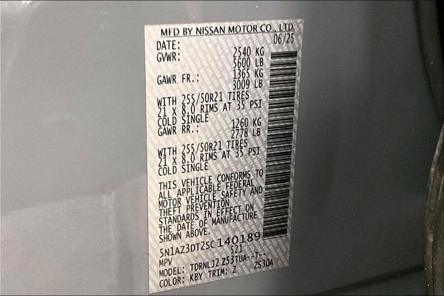 2025 Nissan Murano Platinum