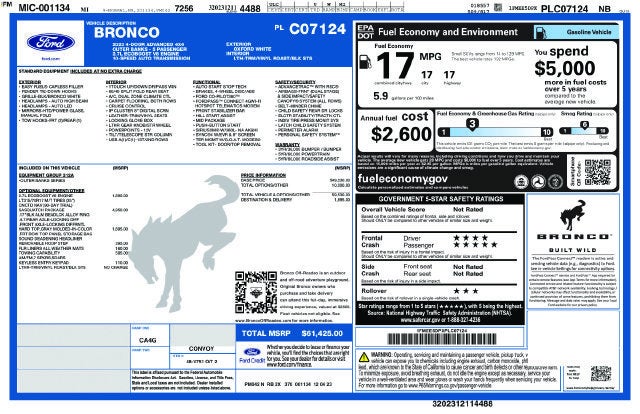 2023 Ford Bronco Outer Banks