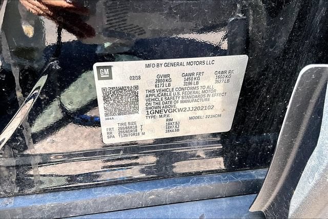 2018 Chevrolet Traverse LT Cloth