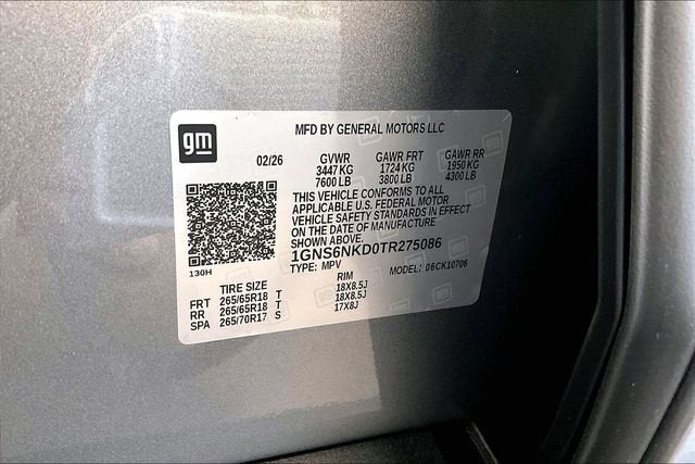 2026 Chevrolet Tahoe LT