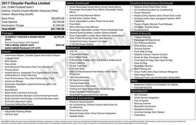 2017 Chrysler Pacifica Limited