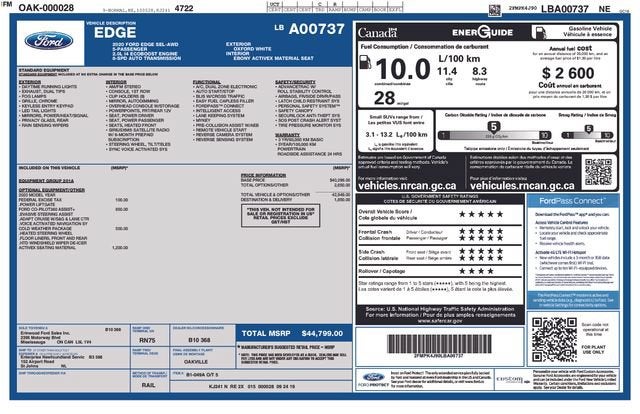 Used 2020 Ford Edge SEL with VIN 2FMPK4J90LBA00737 for sale in Houghton, MI