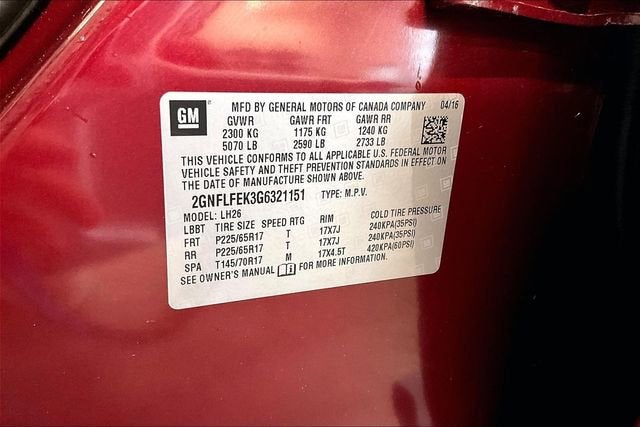 2016 Chevrolet Equinox LT