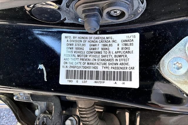 2016 Honda Civic EX