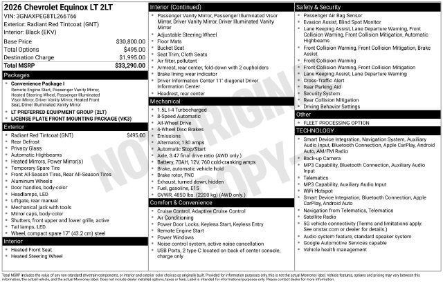2026 Chevrolet Equinox LT