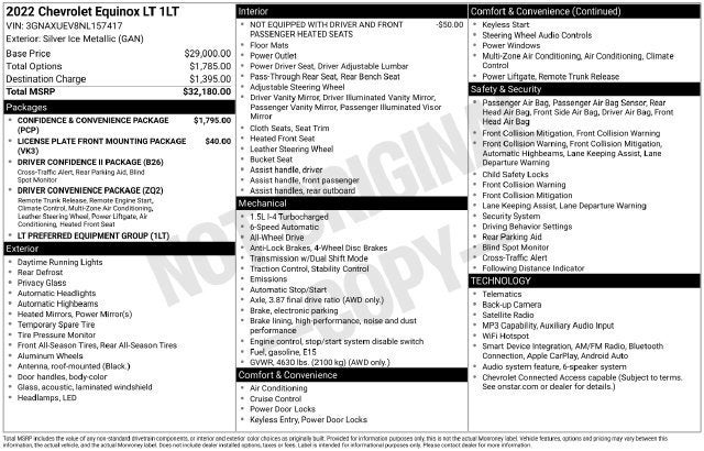 2022 Chevrolet Equinox LT