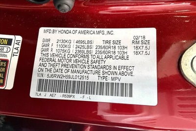 2018 Honda CR-V EX