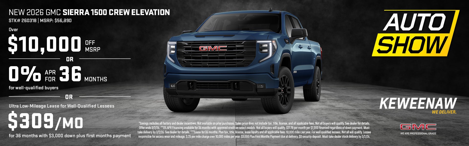 New 2026 GMC Sierra 1500 Crew Elevation
