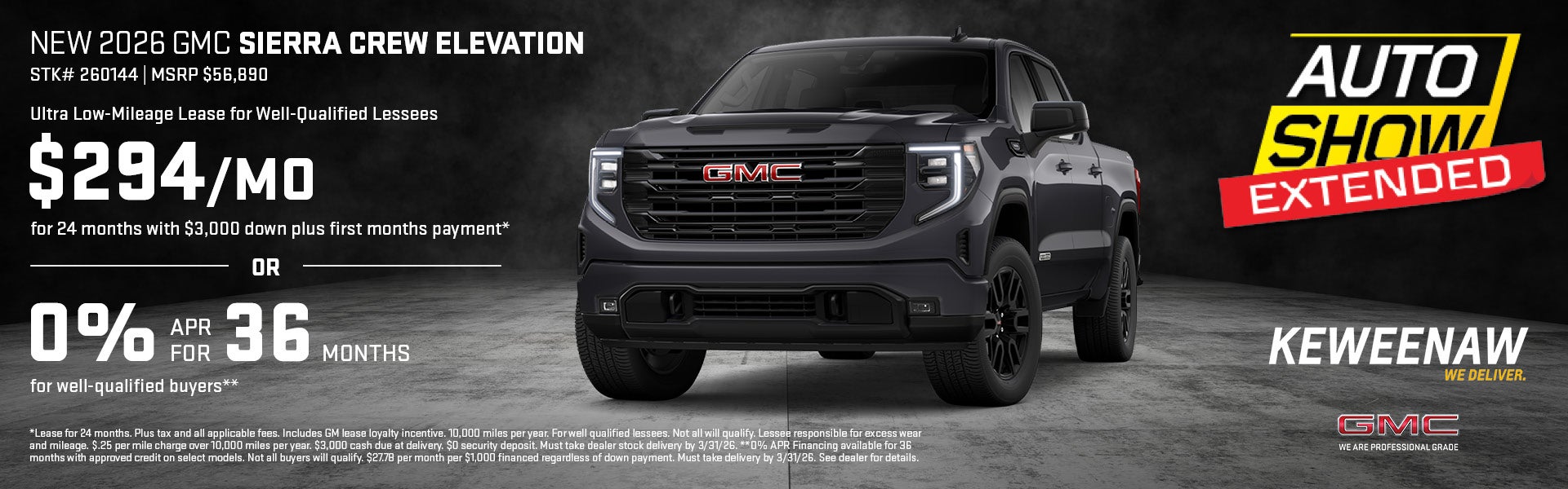 New 2026 GMC SIERRA CREW ELEVATION