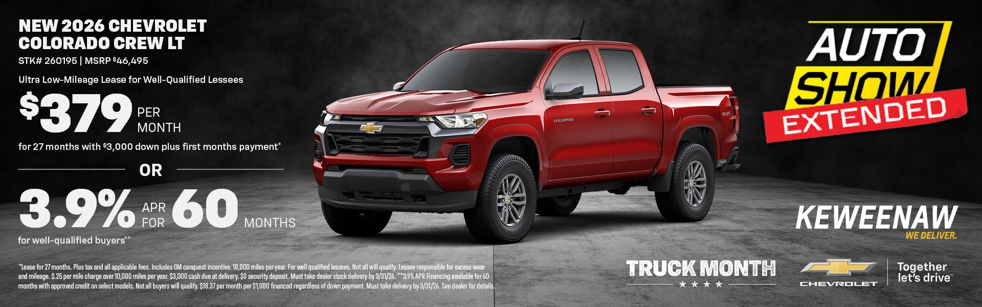 NEW 2026 CHEVROLET COLORADO CREW LT