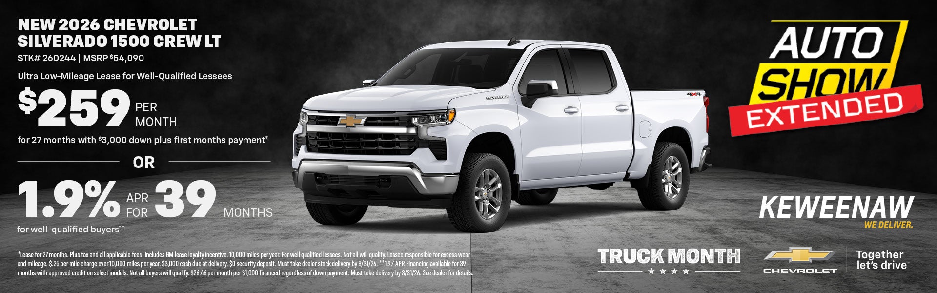 NEW 2026 CHEVROLET SILVERADO 1500 CREW LT