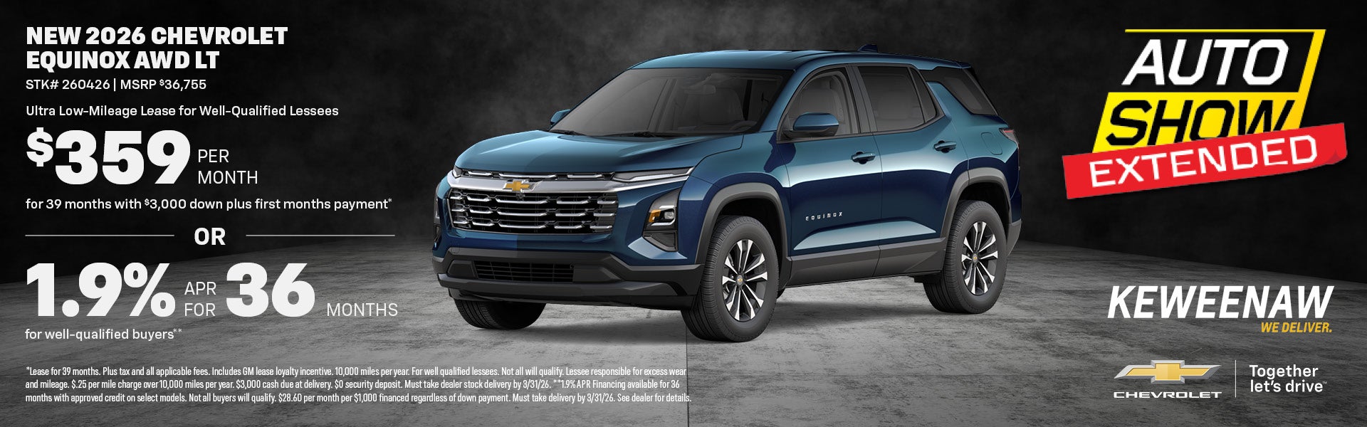 NEW 2026 CHEVROLET EQUINOX AWD LT