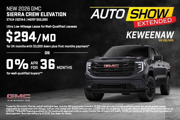 New 2026 GMC SIERRA CREW ELEVATION