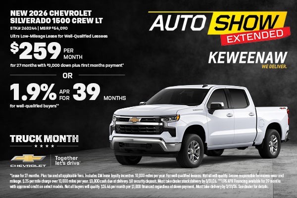 NEW 2026 CHEVROLET SILVERADO 1500 CREW LT