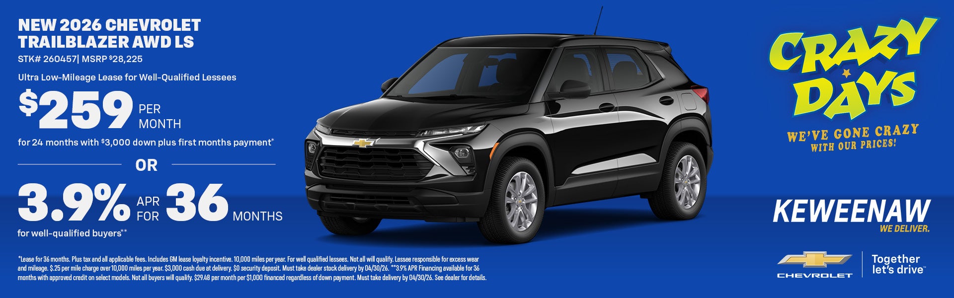 NEW 2026 CHEVROLET TRAILBLAZER AWD LS