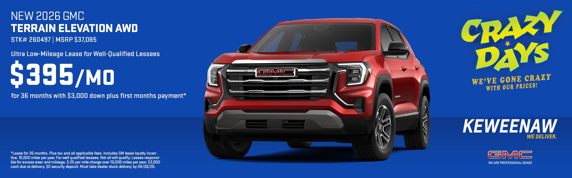 NEW 2026 GMC TERRAIN ELEVATION AWD