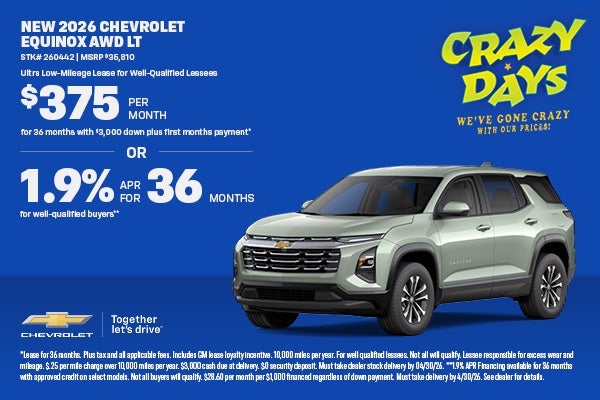 NEW 2026 CHEVROLET EQUINOX AWD LT