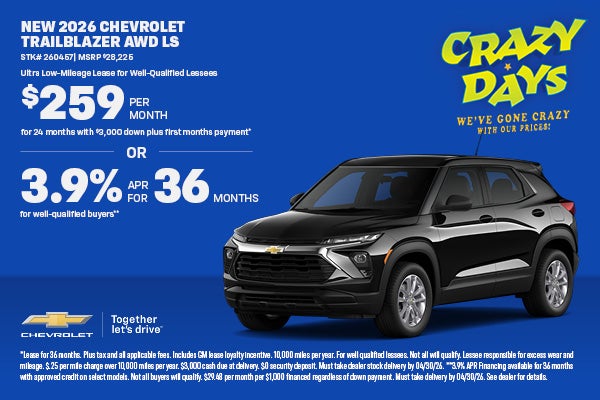 NEW 2026 CHEVROLET TRAILBLAZER AWD LS