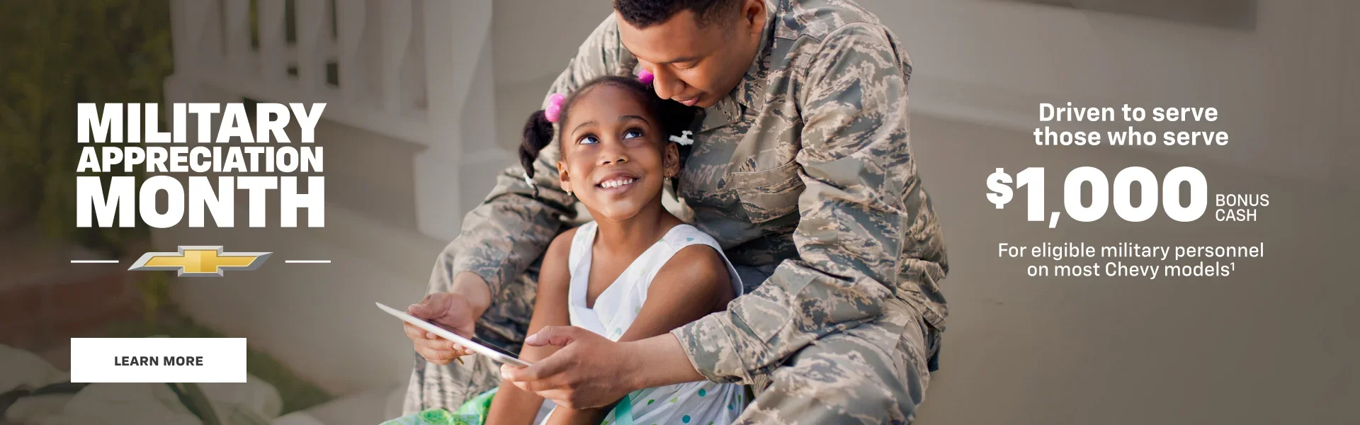 Chevy Military Appreciation.Driven to serve those who serve.