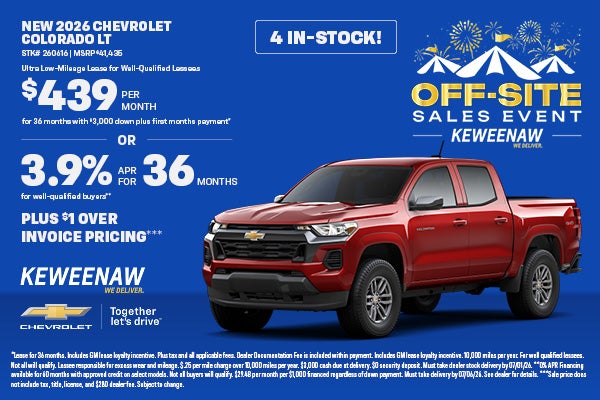 NEW 2026 CHEVROLET COLORADO LT
