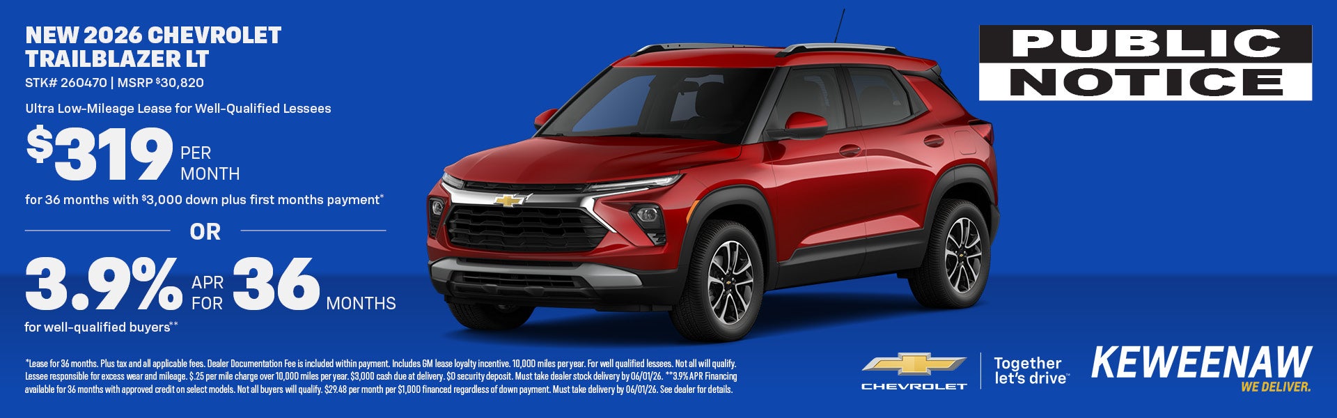 NEW 2026 CHEVROLET TRAILBLAZER LT
