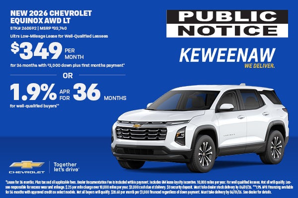 NEW 2026 CHEVROLET EQUINOX LT