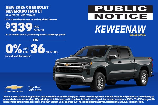 NEW 2026 CHEVROLET SILVERADO 1500 LT