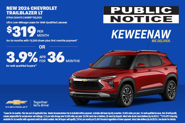 NEW 2026 CHEVROLET TRAILBLAZER LT